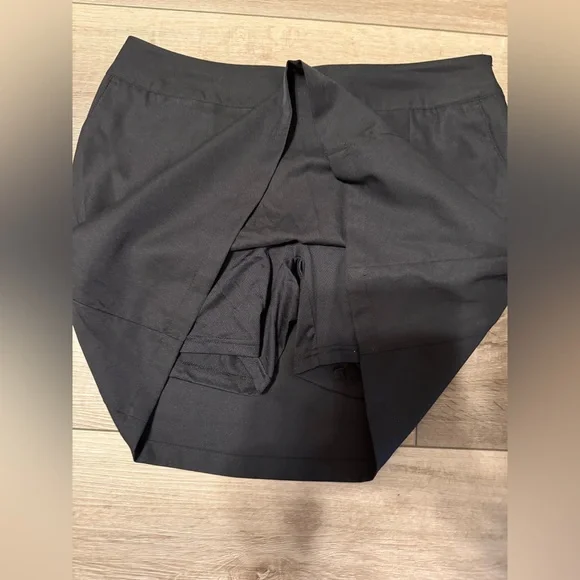 adidas Black A-Line Mini Skort - Picture 2 of 4
